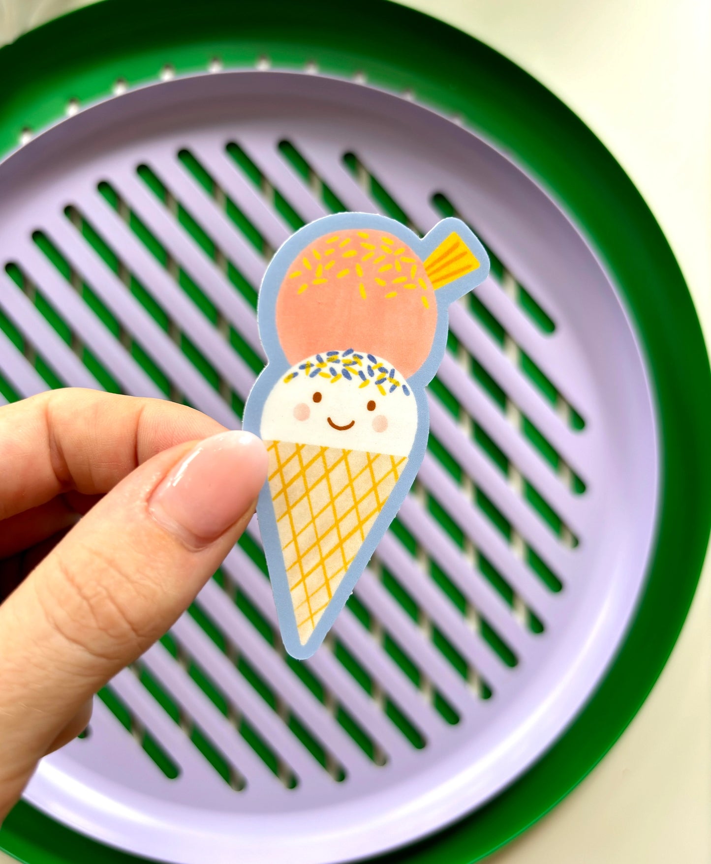 Ice Cream Sticker - Cute Waterproof Matte Vinyl Journal
