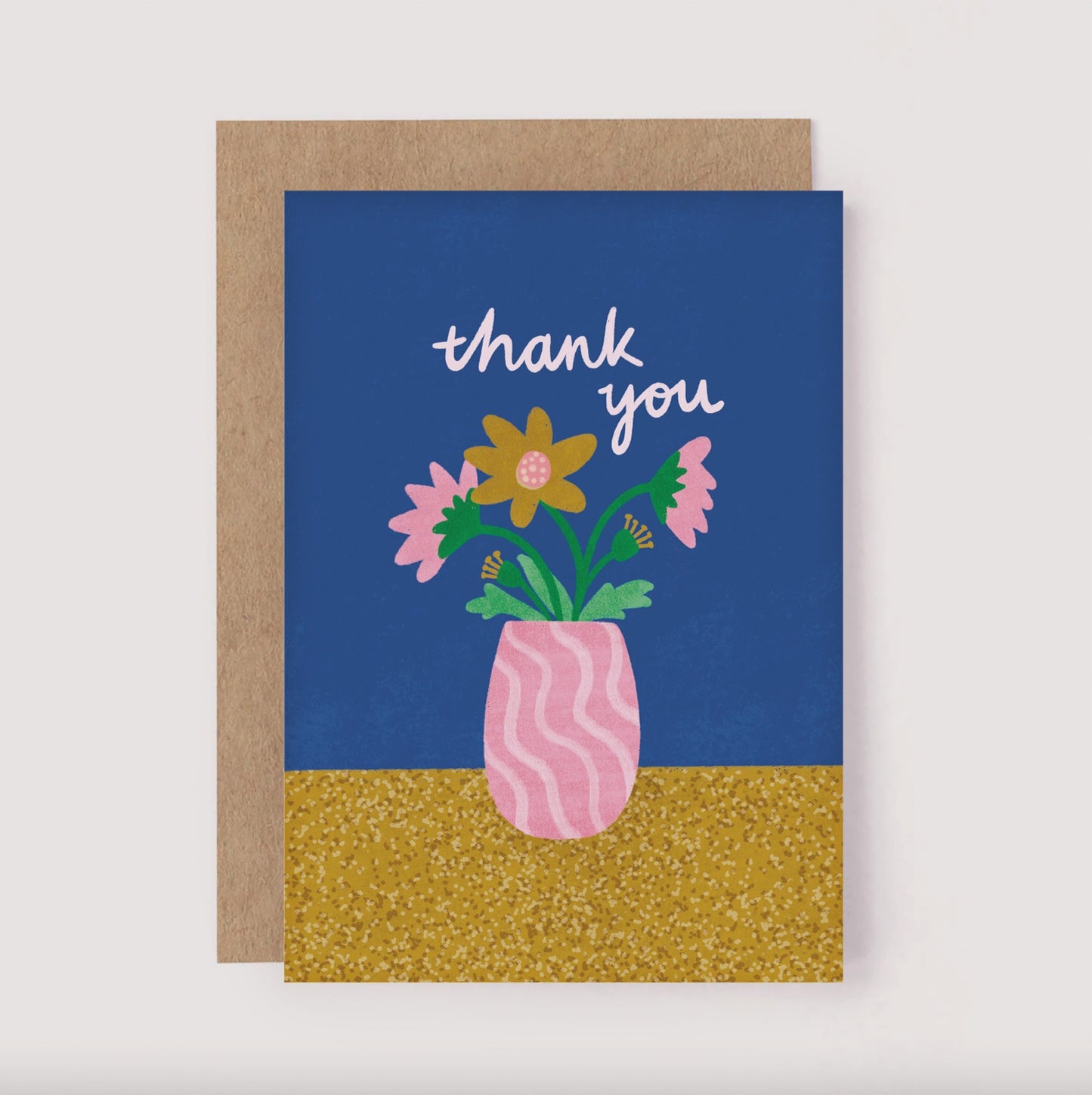 Thank You Vase Flowers Card