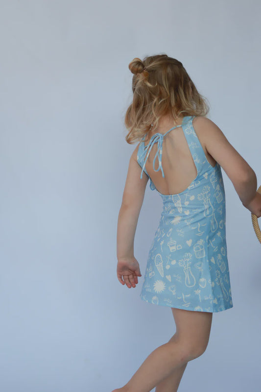 Dolce Vita Mini Dress - Sky Blue