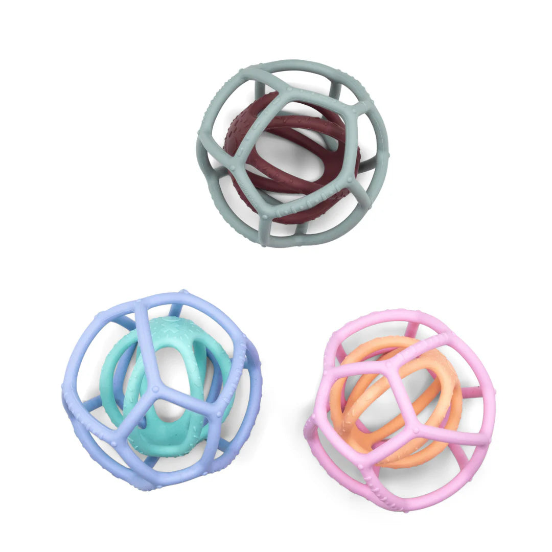 2pk Sensory Ball + Fidget Ball - Bubblegum