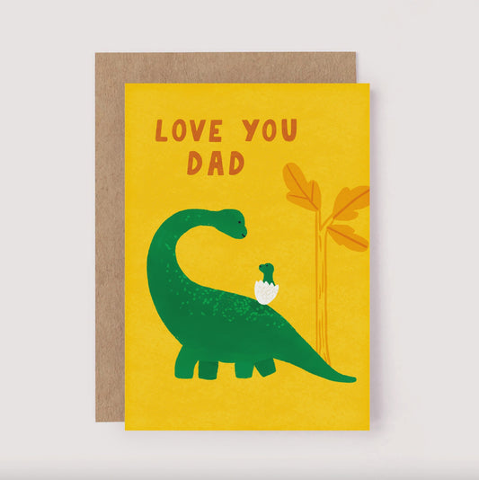 Dinosaur Dad Card - Father’s Day Greeting | Dad Birthday