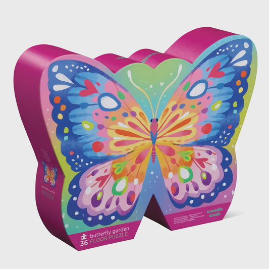 Classic Floor Puzzle 36 pc - Butterfly Garden (Foil Stamped)