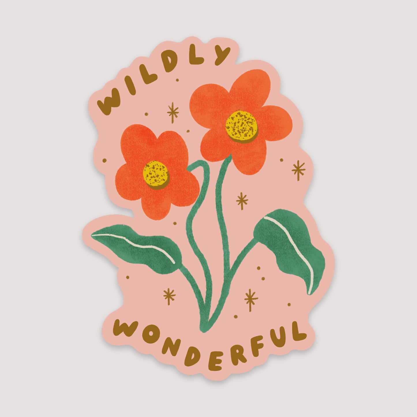 Wildly Wonderful Sticker - Cute Waterproof Matte Vinyl