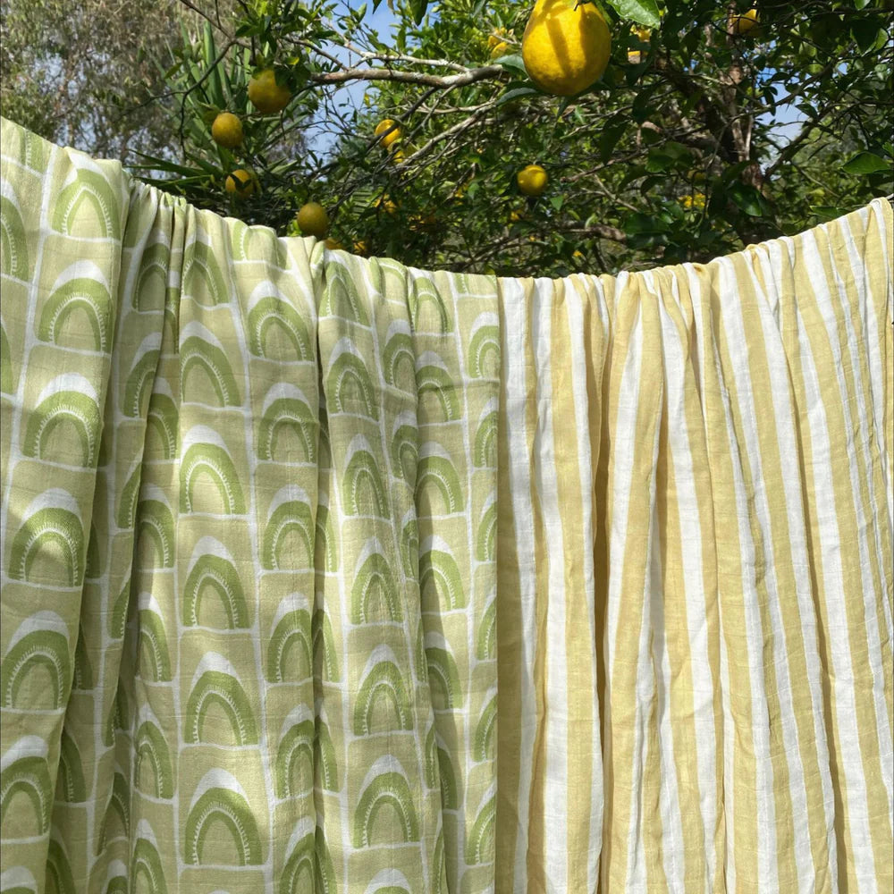 Lemongrass Stripe Swaddle