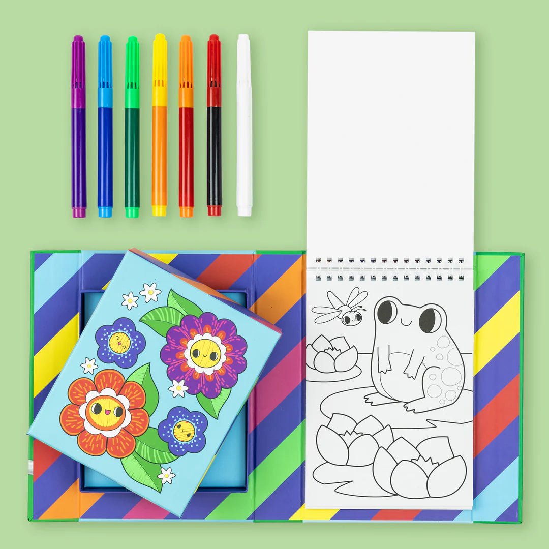 Colour Change Colouring Set - Garden Friends