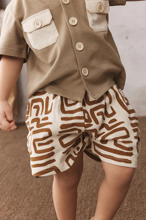 Alice Shorts | Cream & Chocolate