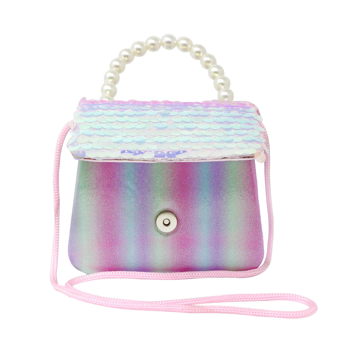 Shimmering Mermaid Sequin Hard Handbag