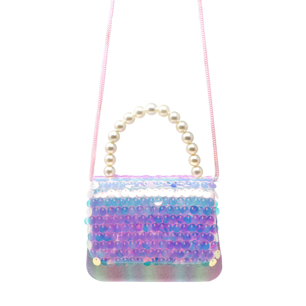 Shimmering Mermaid Sequin Hard Handbag