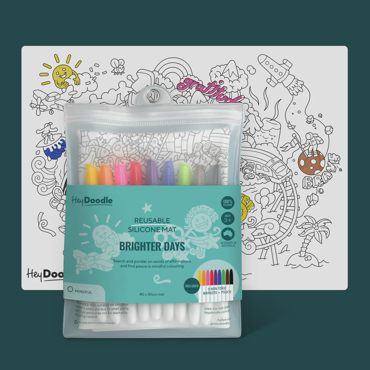 Brighter Days Classic Colouring & Doodle Mat