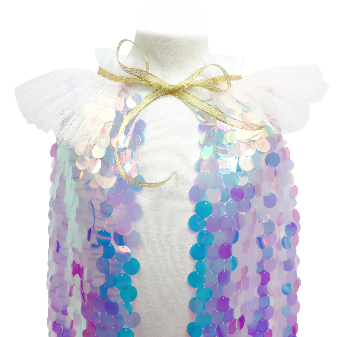 Shimmering Mermaid Sequinned Party Cape