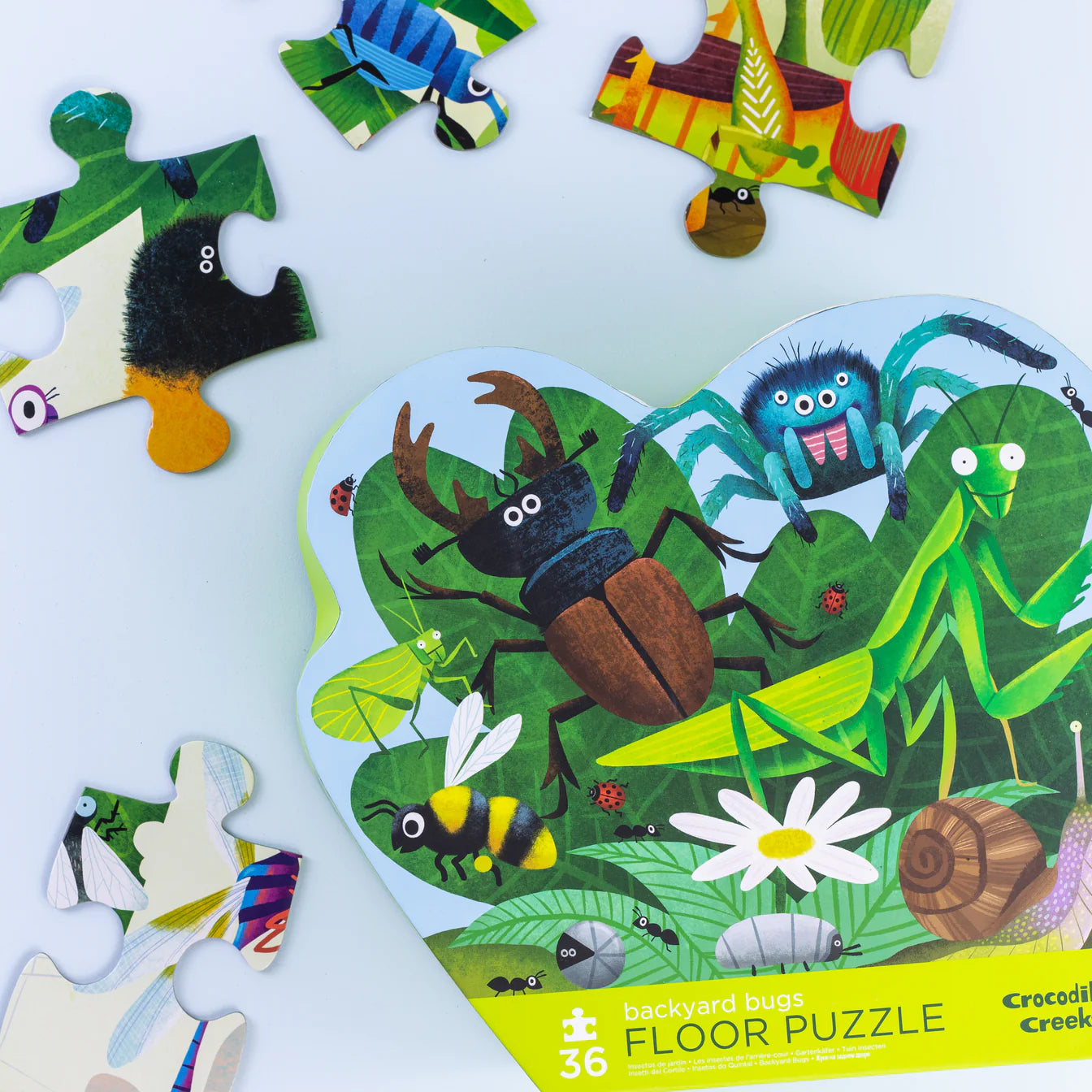 Classic Floor Puzzle 36 pc - Backyard Bugs