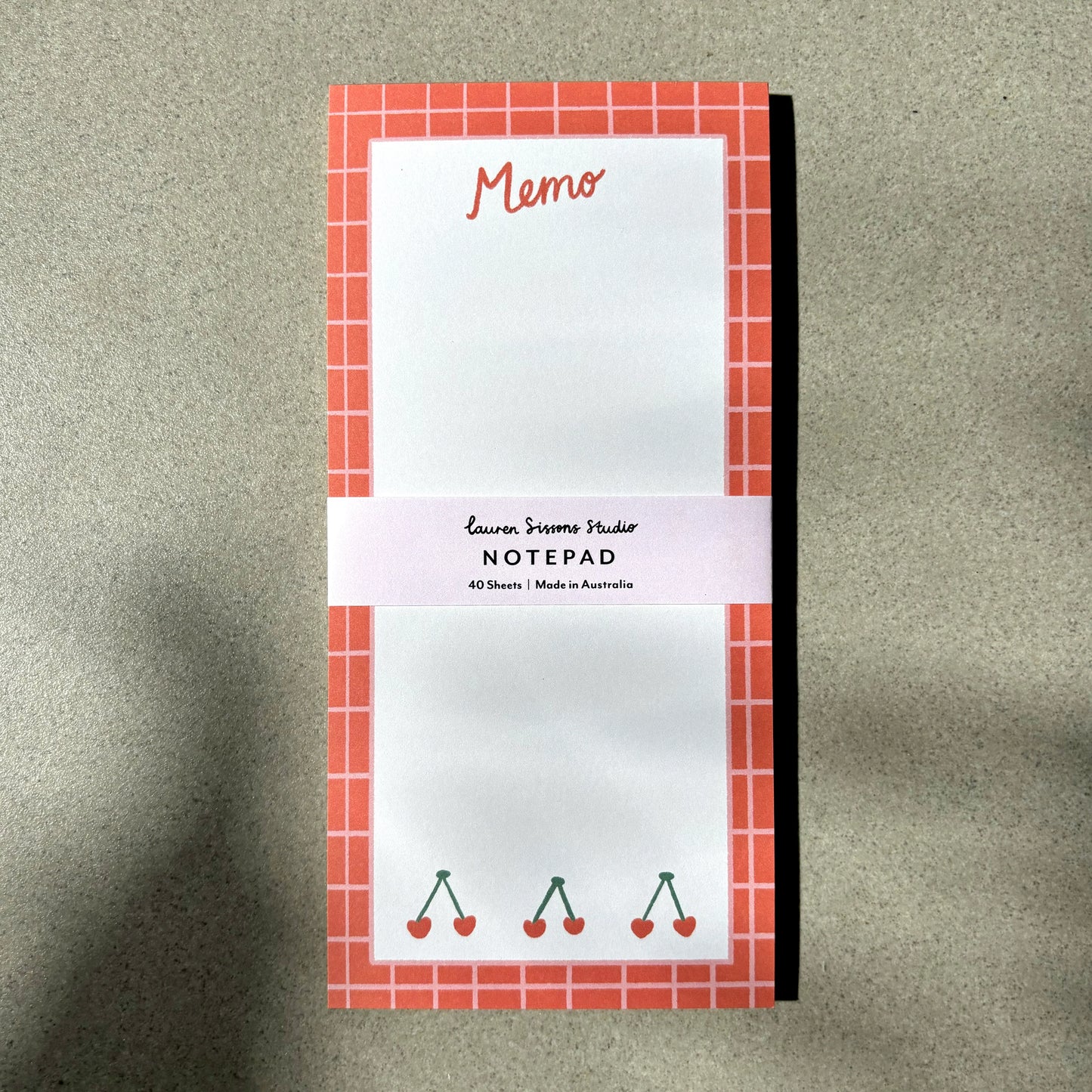 Cherry Memo Magnetic Notepad