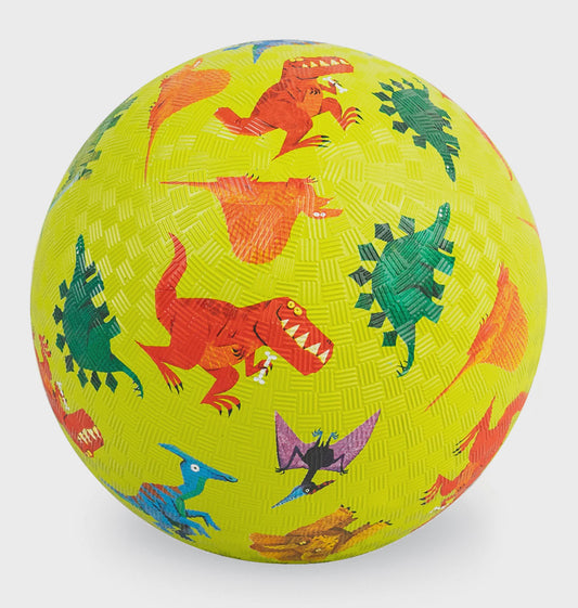 7 Inch Playground Ball - Dinosaurs Green