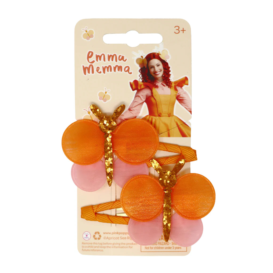 Emma Memma Butterfly Hair Clips