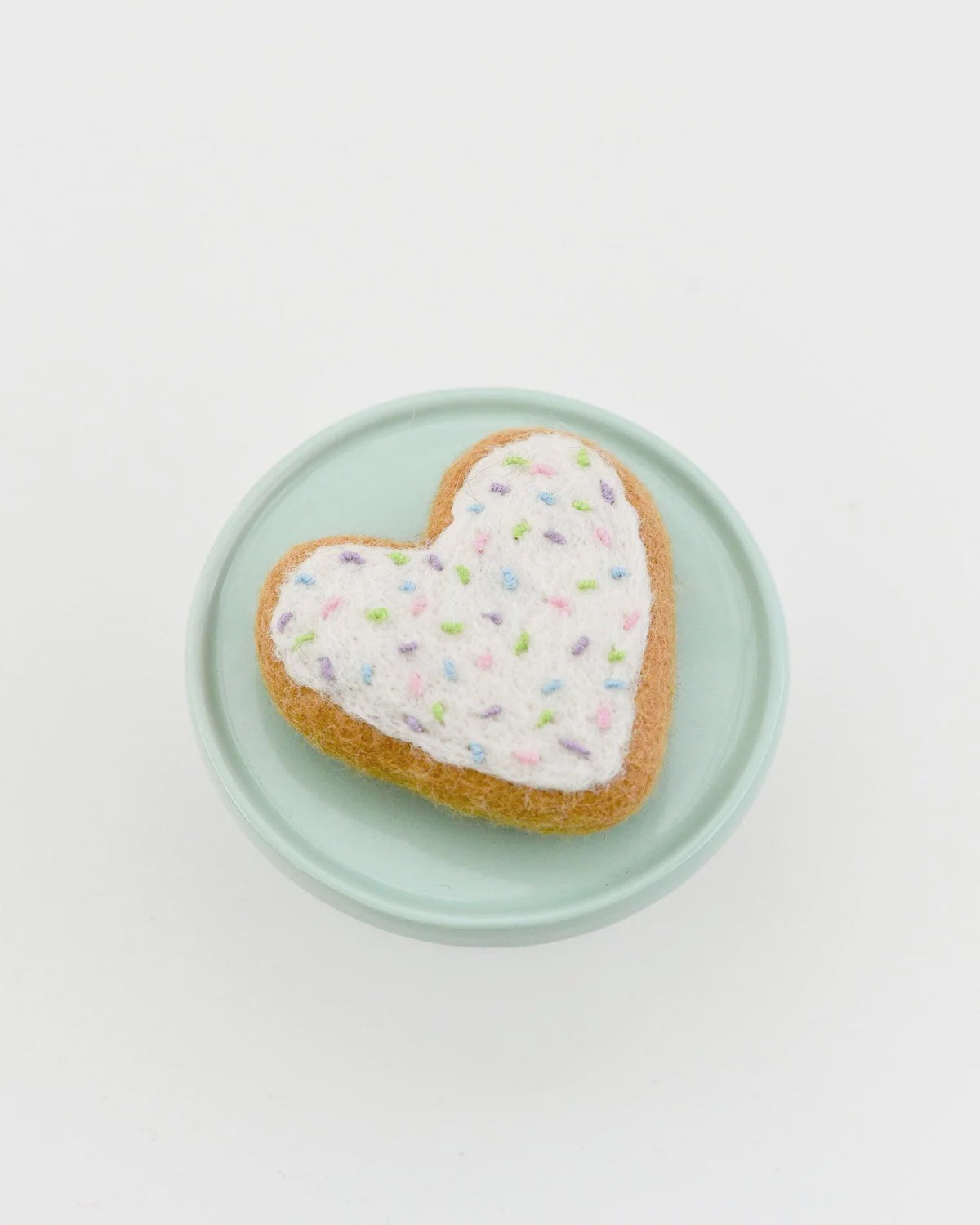 Felt Heart Icing Cookie with Sprinkles