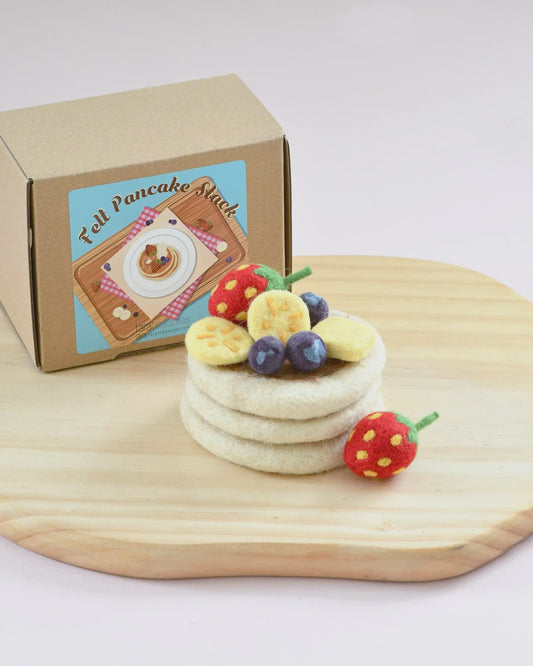 Felt Pancake Stack Play Food Set