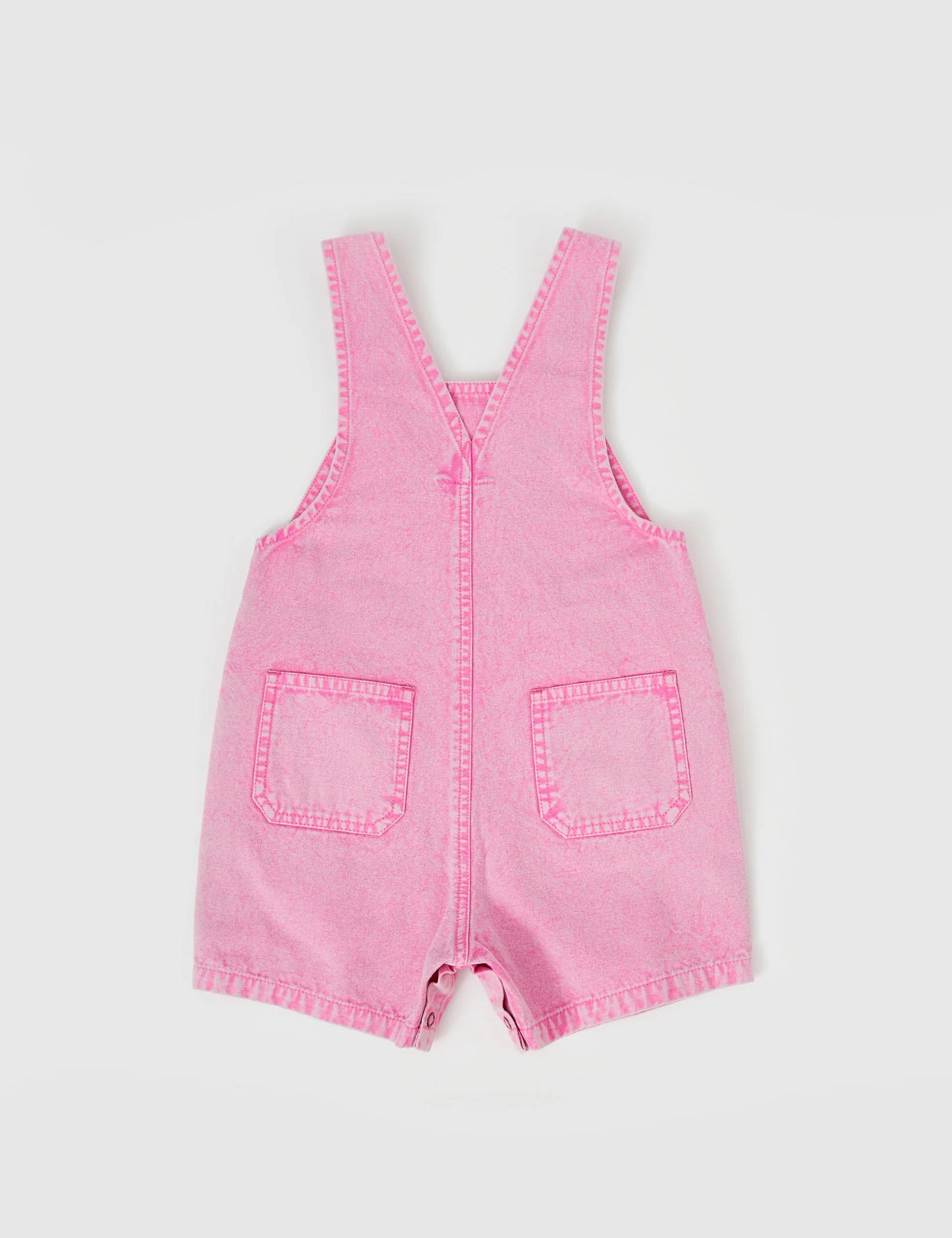 Burton Vintage Washed Denim Overalls Bubblegum