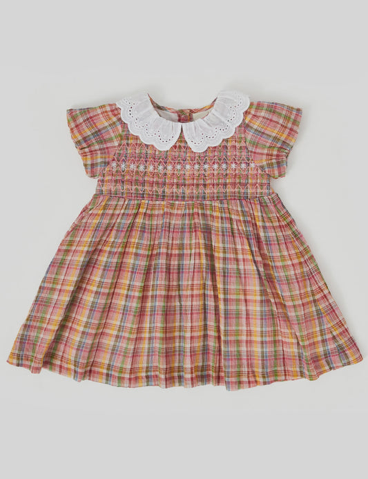 Flo Smocked Dress Sweetie Check