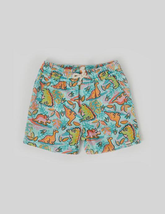 Noah Dino Jungle Denim Shorts