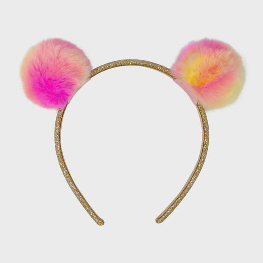 Twin Fluffy Pom Pom Headband