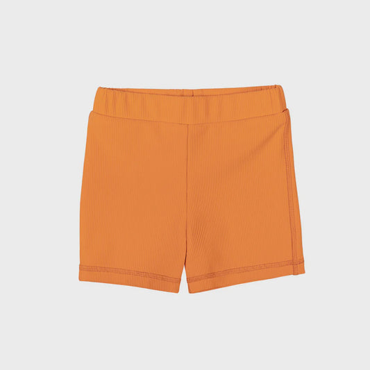 Unisex Ribbed Short - Tangerine