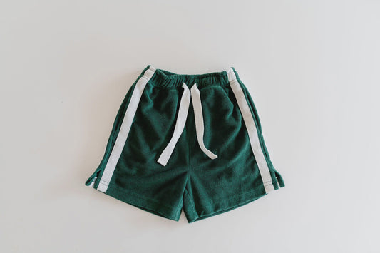 Seamoss Green Terry Towelling Shorts