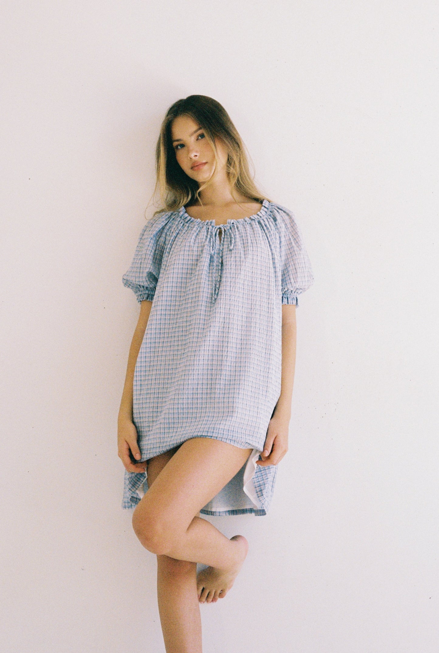 Jasmine Mini Dress - Check