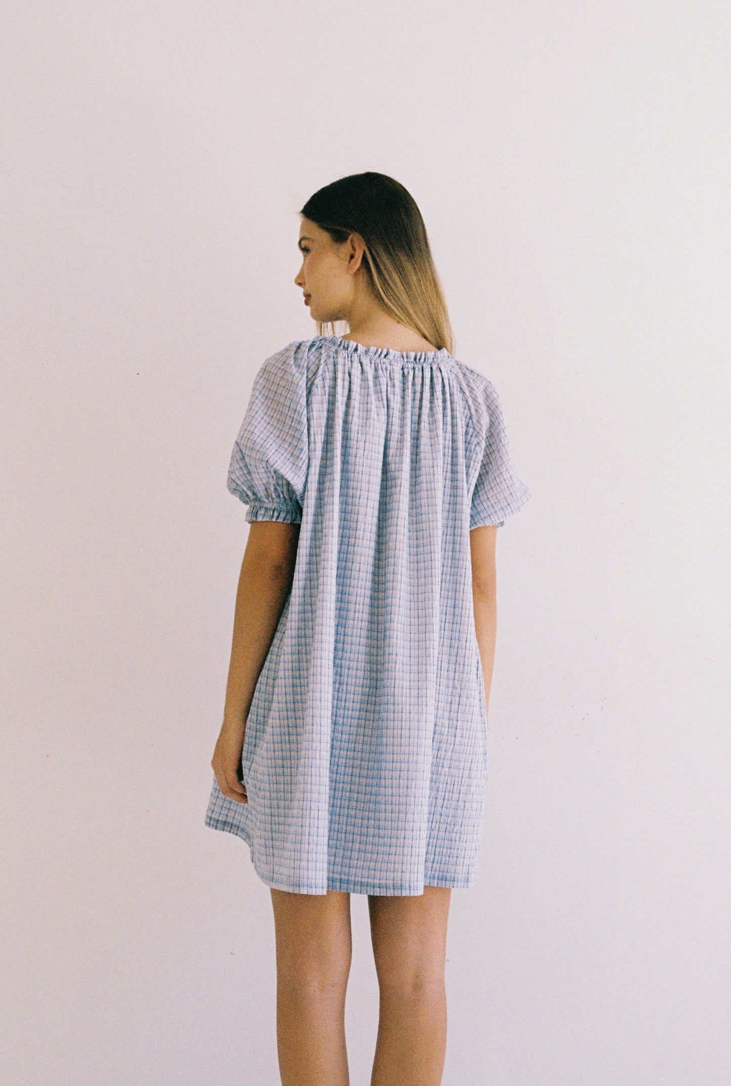 Jasmine Mini Dress - Check