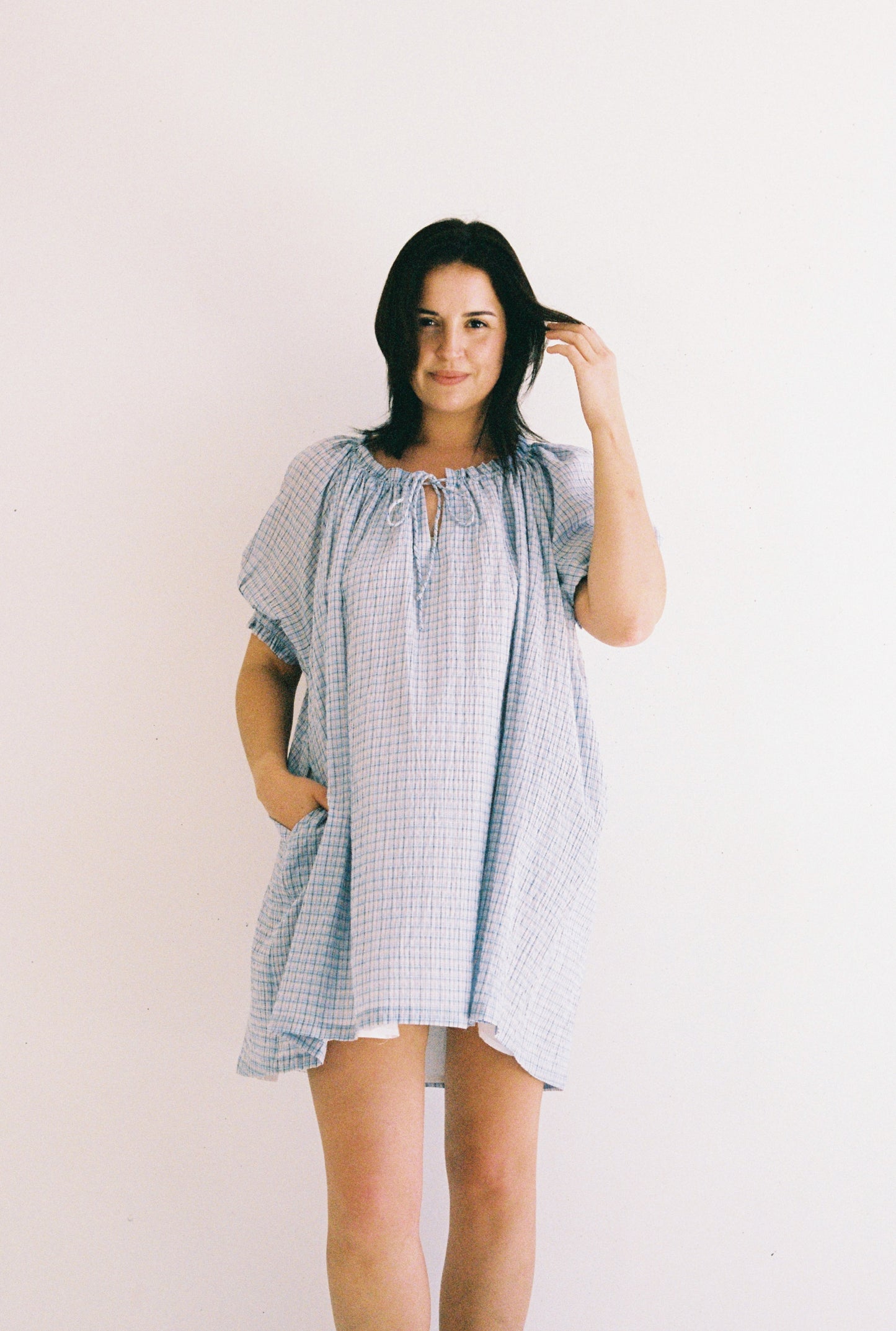 Jasmine Mini Dress - Check