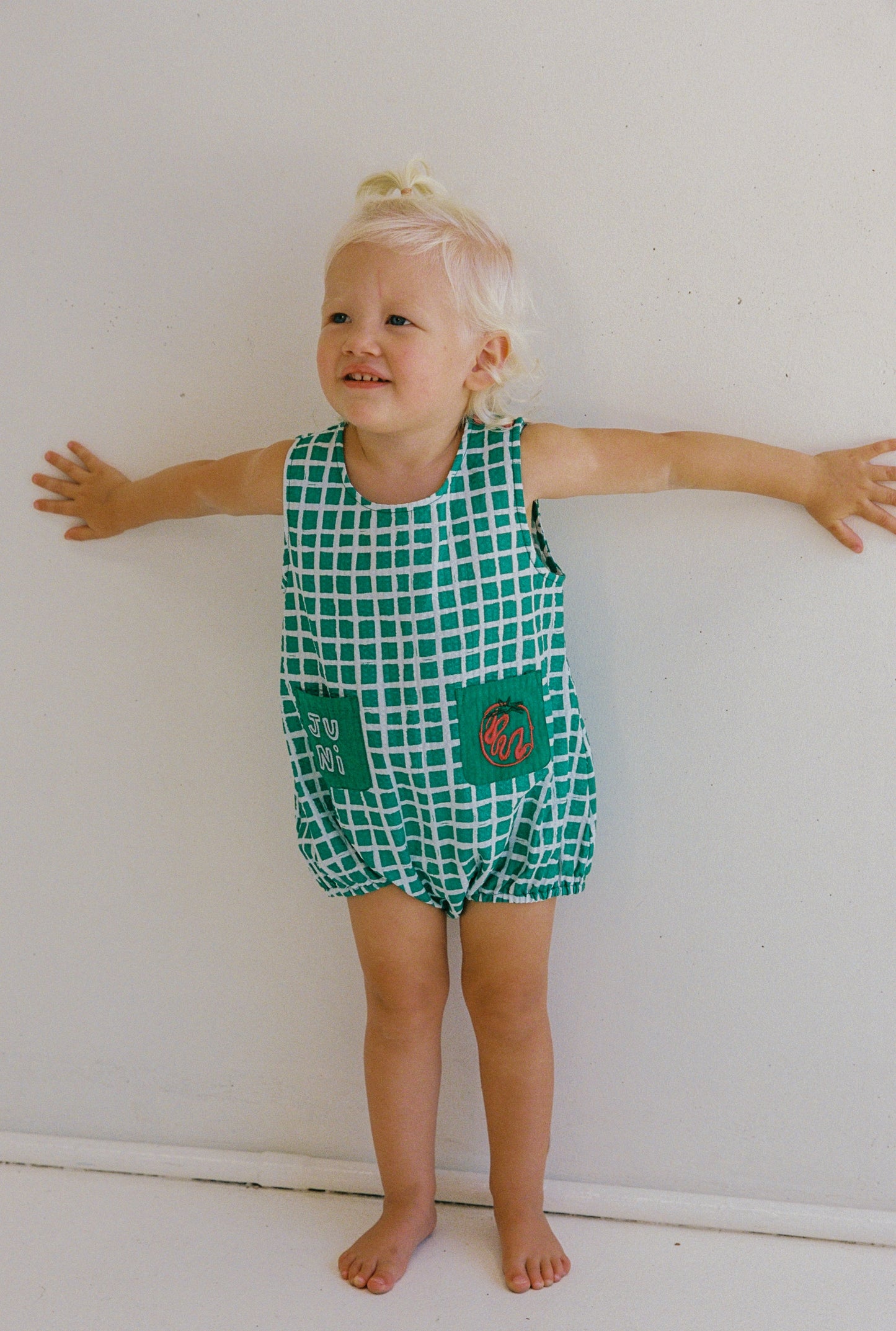 Levi Romper - Painted Check