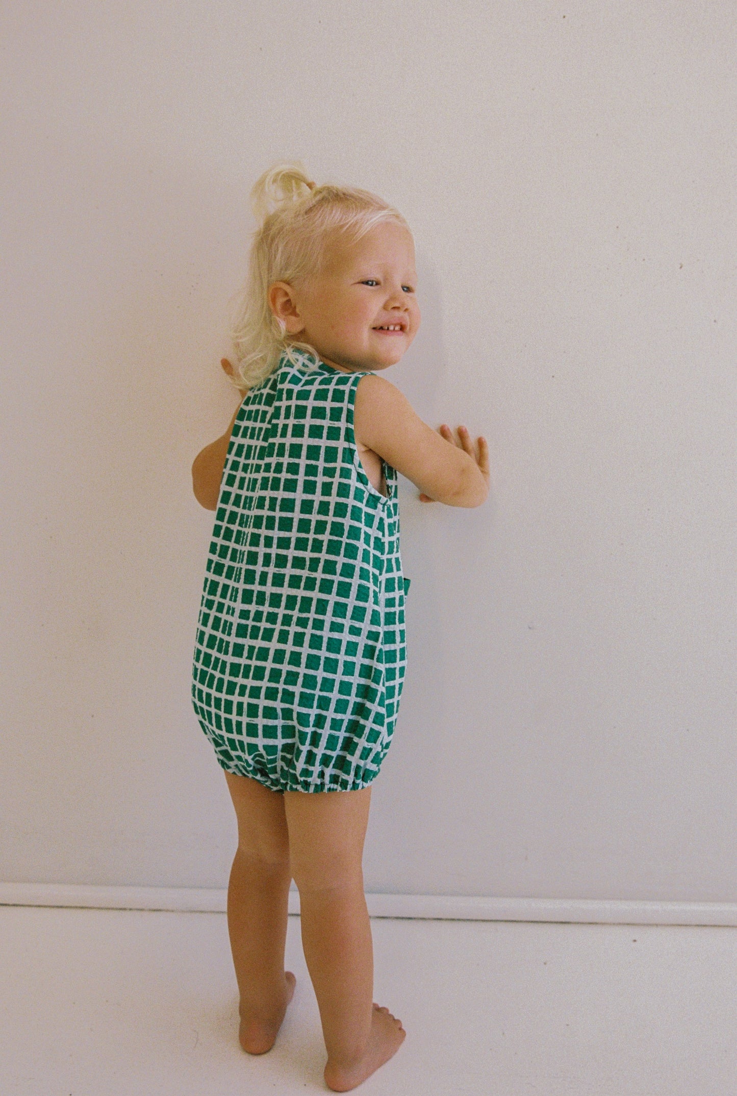 Levi Romper - Painted Check