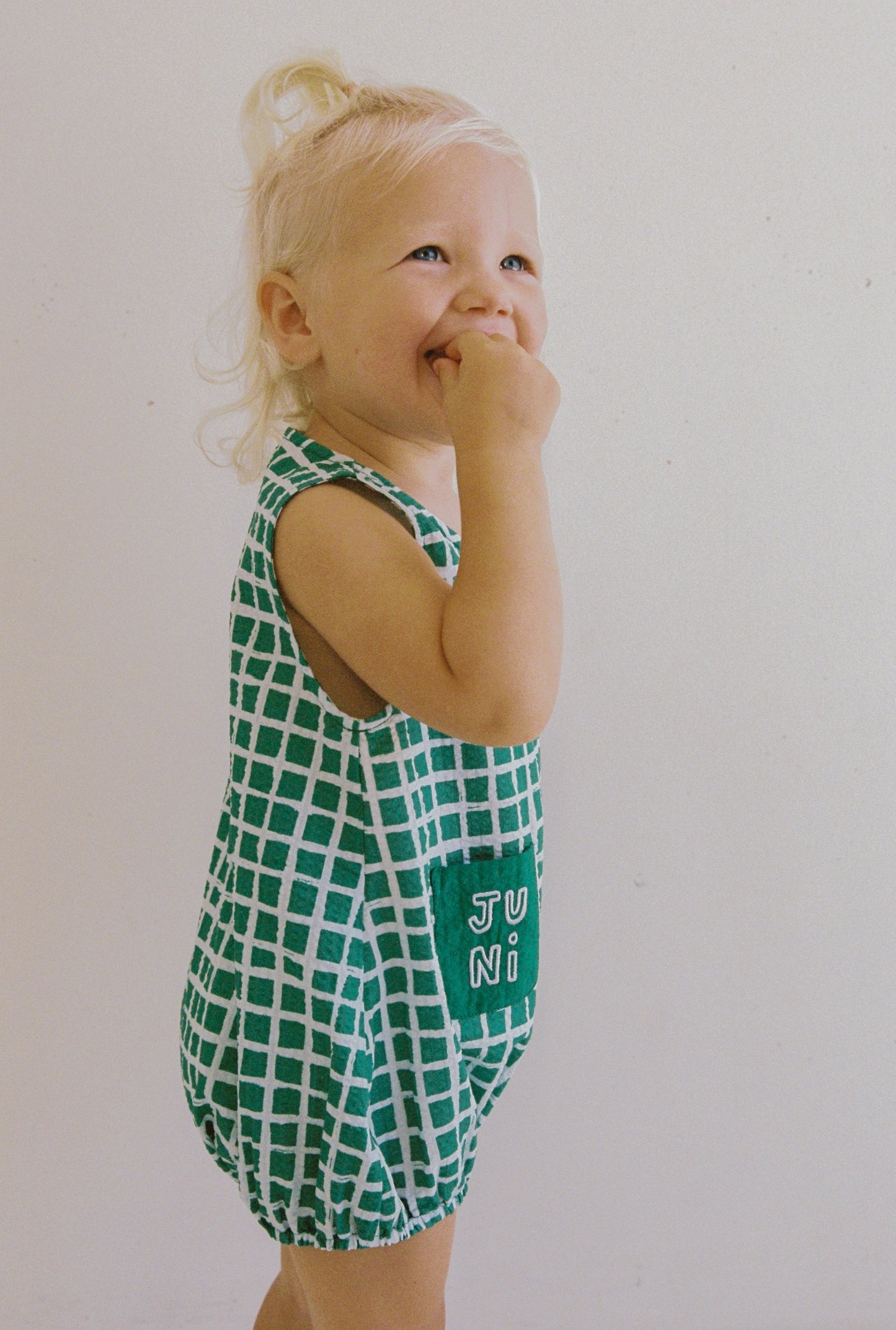 Levi Romper - Painted Check