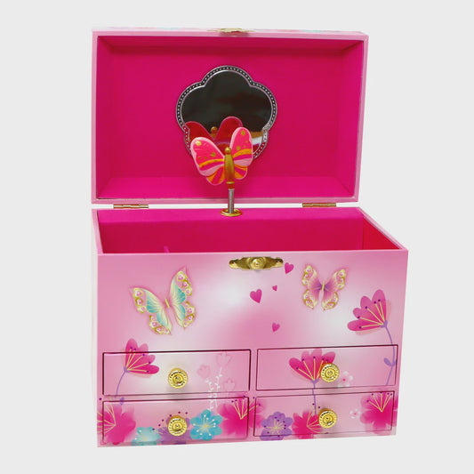 Fairy Butterfly Friends Medium Musical Jewellery Box