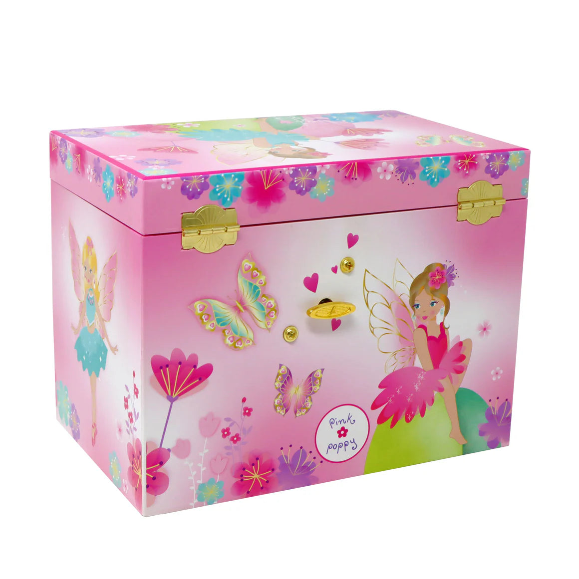 Fairy Butterfly Friends Medium Musical Jewellery Box