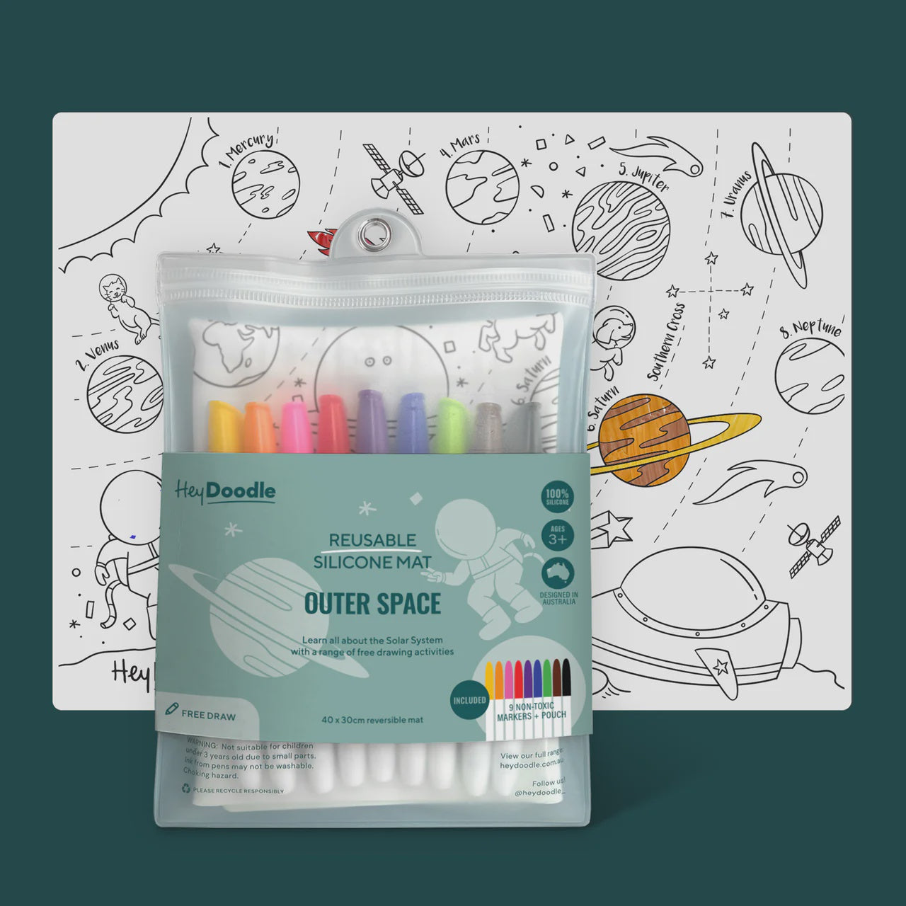 Outer Space Classic Colouring & Doodle Mat