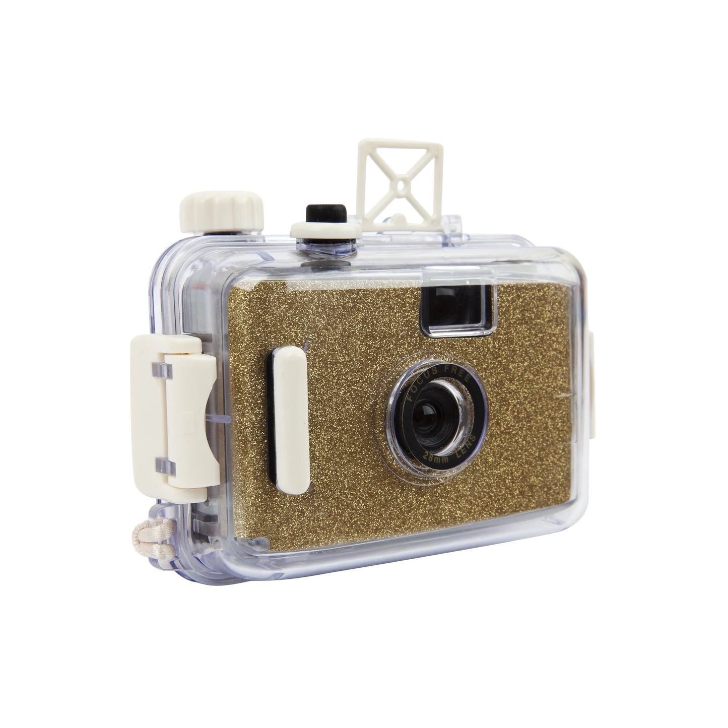 Underwater Camera Glitter Gold