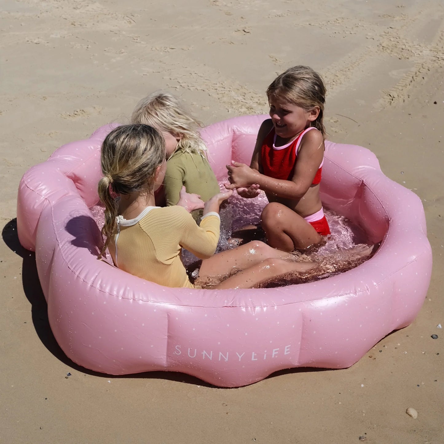 Inflatable Backyard Pool Ocean Treasure Rose