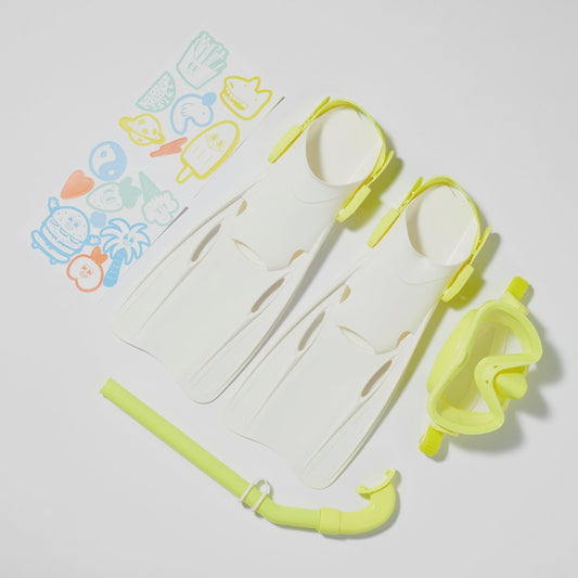 Kids Snorkel Set Medium The Sea Kids Yellow