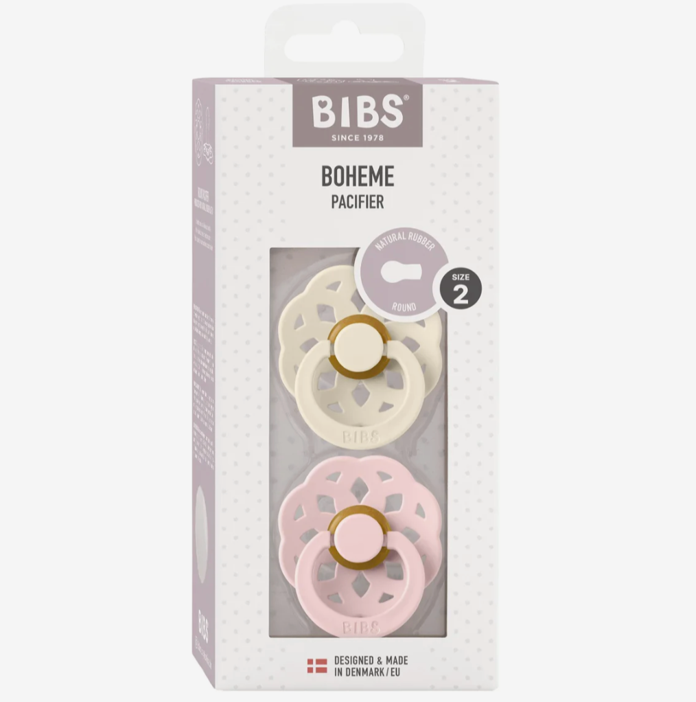 BIBS - Boheme Ivory/Blossom 2pk