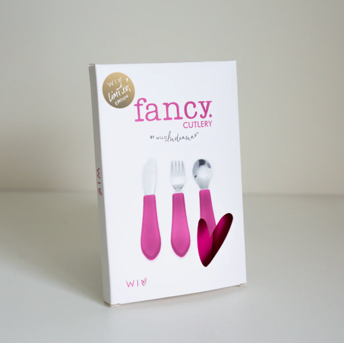 Toddler Cutlery 3pc // Margot (Bright Pink)