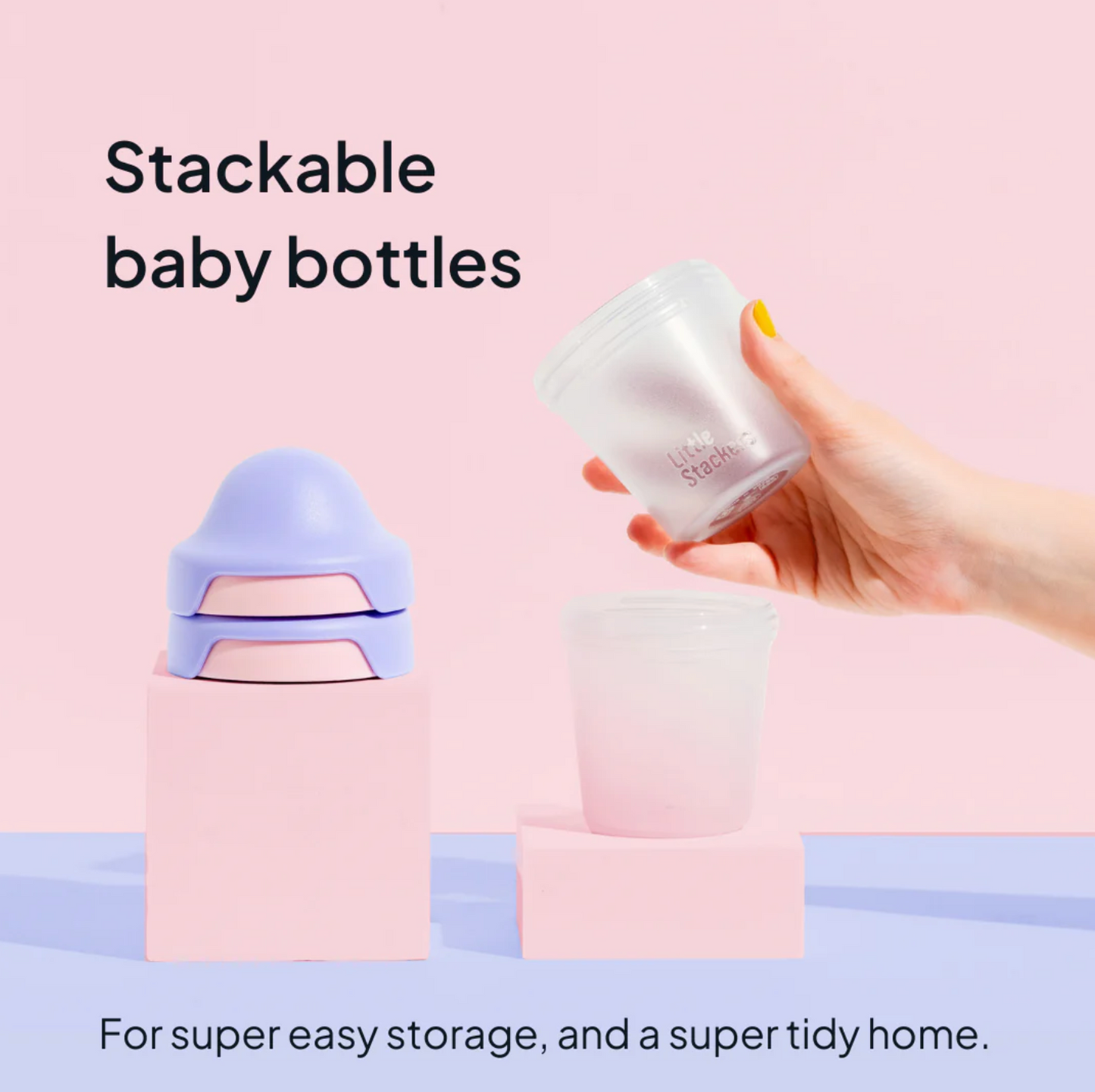 180ml Baby Bottle // Pink Pink 2 pk