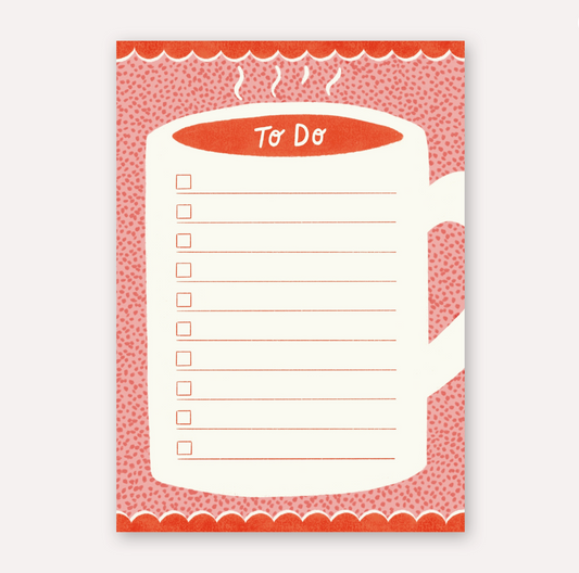 Coffee To Do List // A5 Notepad