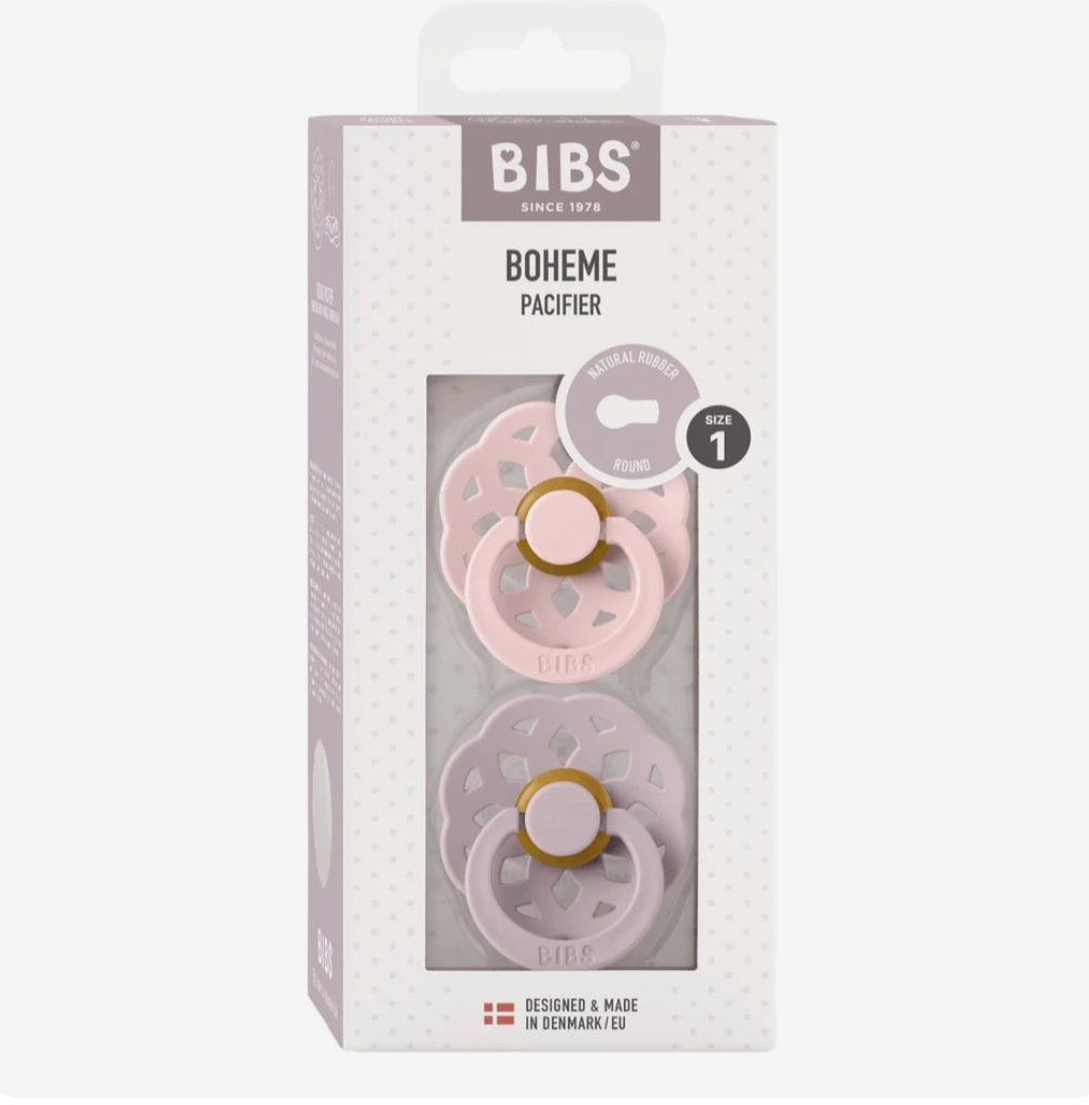 BIBS - Boheme Blossom/Dusky Lilac 2pk