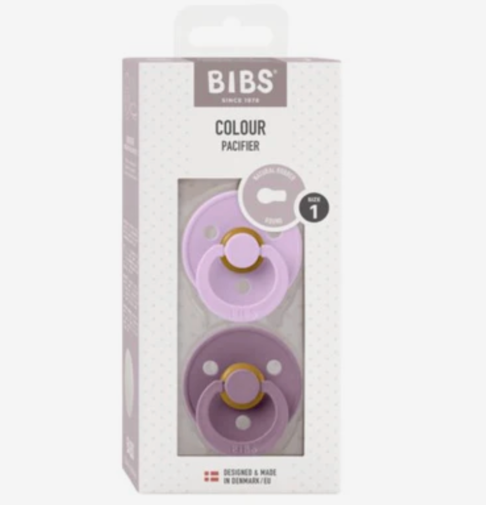 BIBS - Round Violet Sky/Mauve 2pk