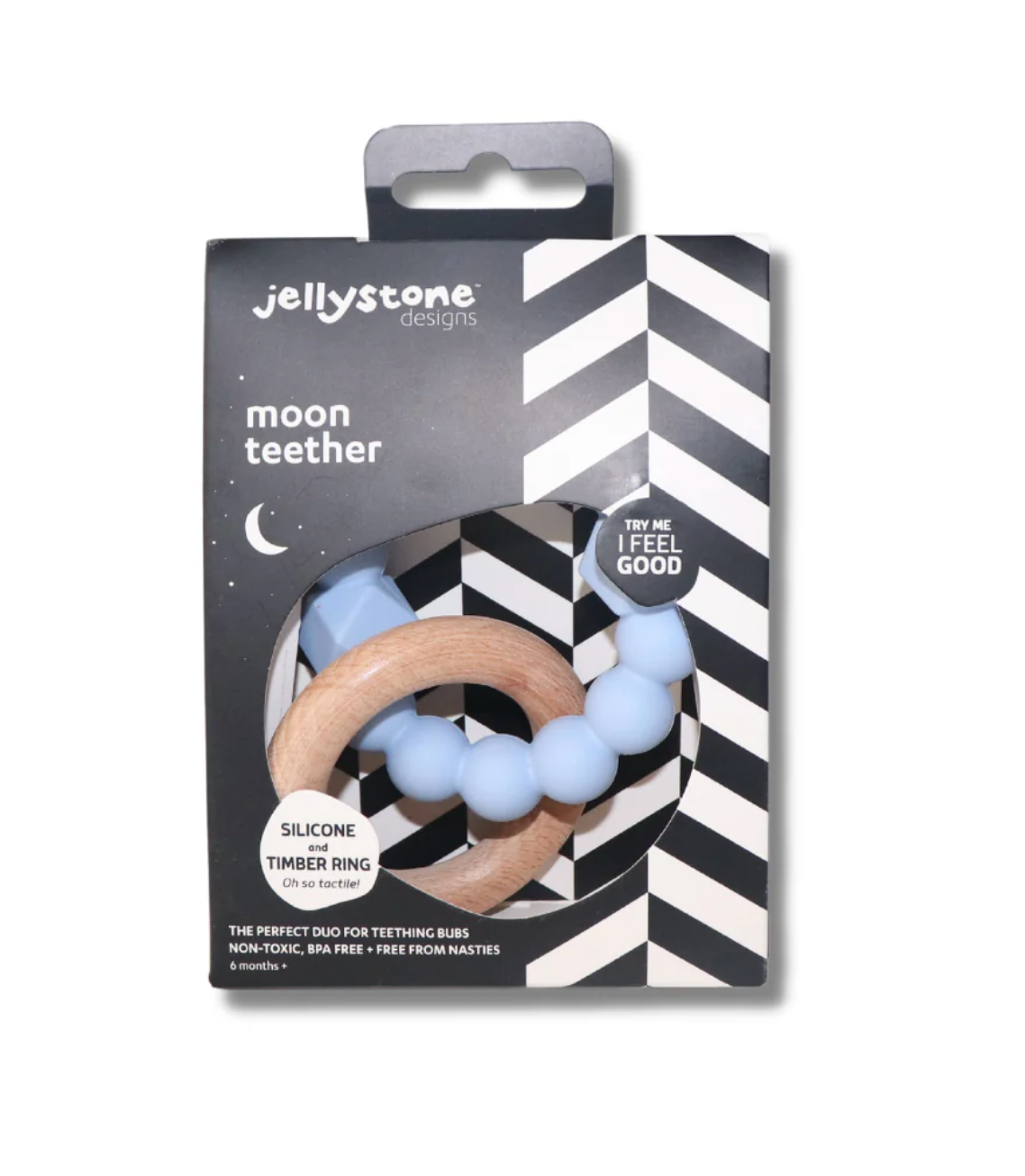 Moon Teether // Soft Blue