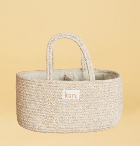 Cotton Rope Nappy Caddy Organiser