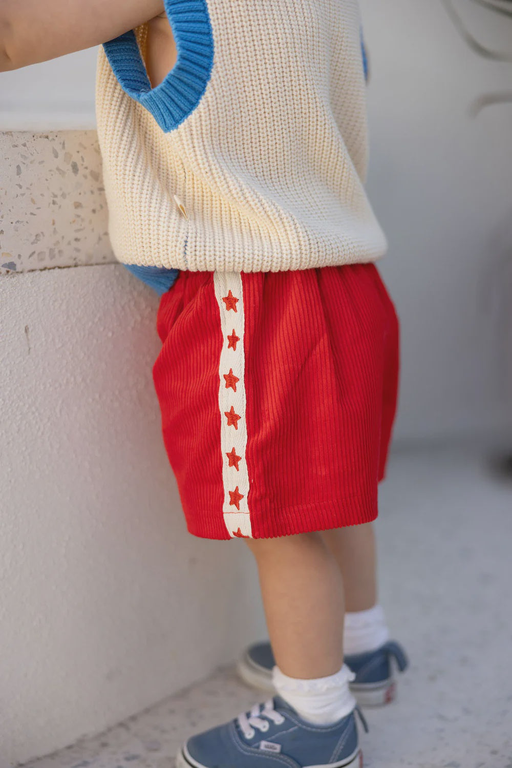 Playtime Cord Shorts - Red