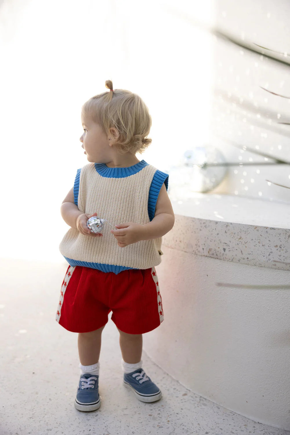 Playtime Cord Shorts - Red