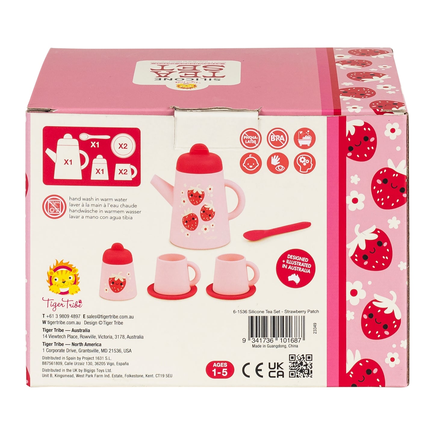 Silicone Tea Set - Strawberry Patch