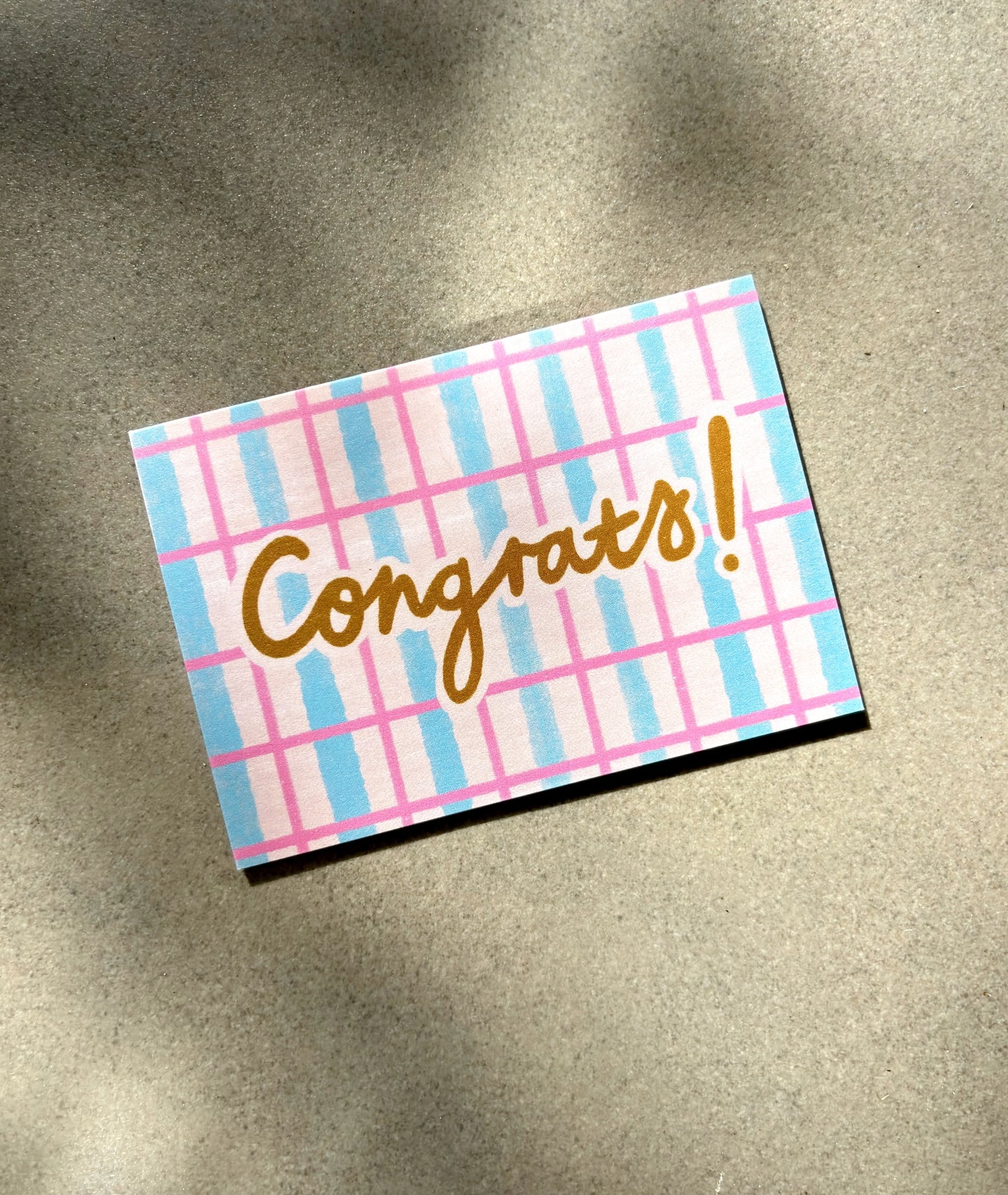 Congrats Pattern Mini Card